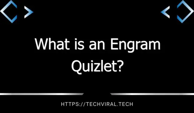 what is an engram quizlet 9821