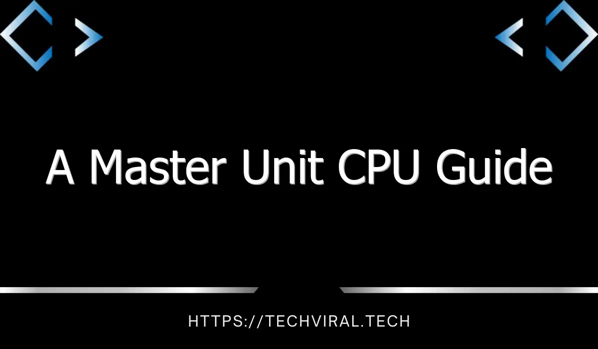 a master unit cpu guide 13690