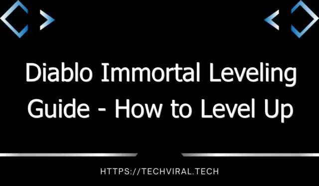 diablo immortal leveling guide how to level up fast and effectively in elder rifts 12776