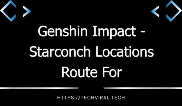 genshin impact starconch locations route for yelans ascension 13342