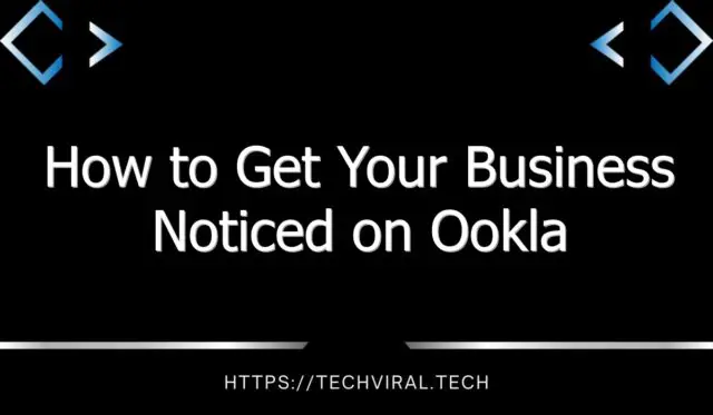 how to get your business noticed on ookla 12129