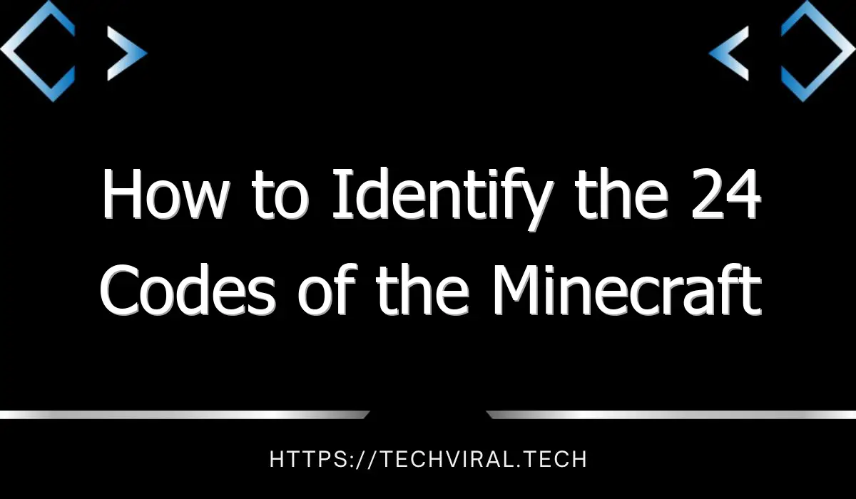 how to identify the 24 codes of the minecraft mini figures series 11981