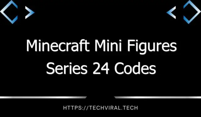 minecraft mini figures series 24 codes 12113