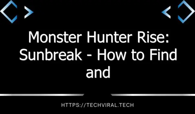 monster hunter rise sunbreak how to find and use heavy fur scrap 13513