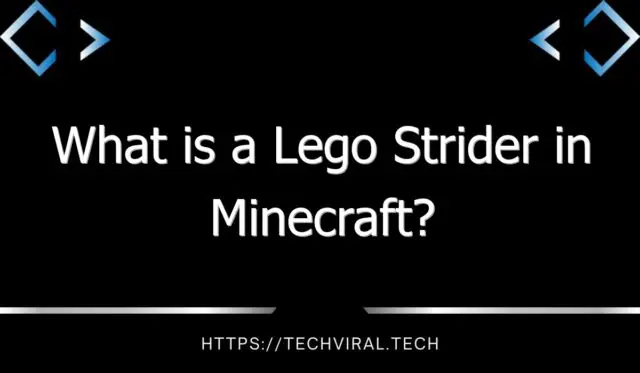 what is a lego strider in minecraft 11945