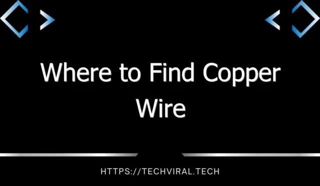 where to find copper wire 13741