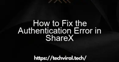 how to fix the authentication error in sharex 15758